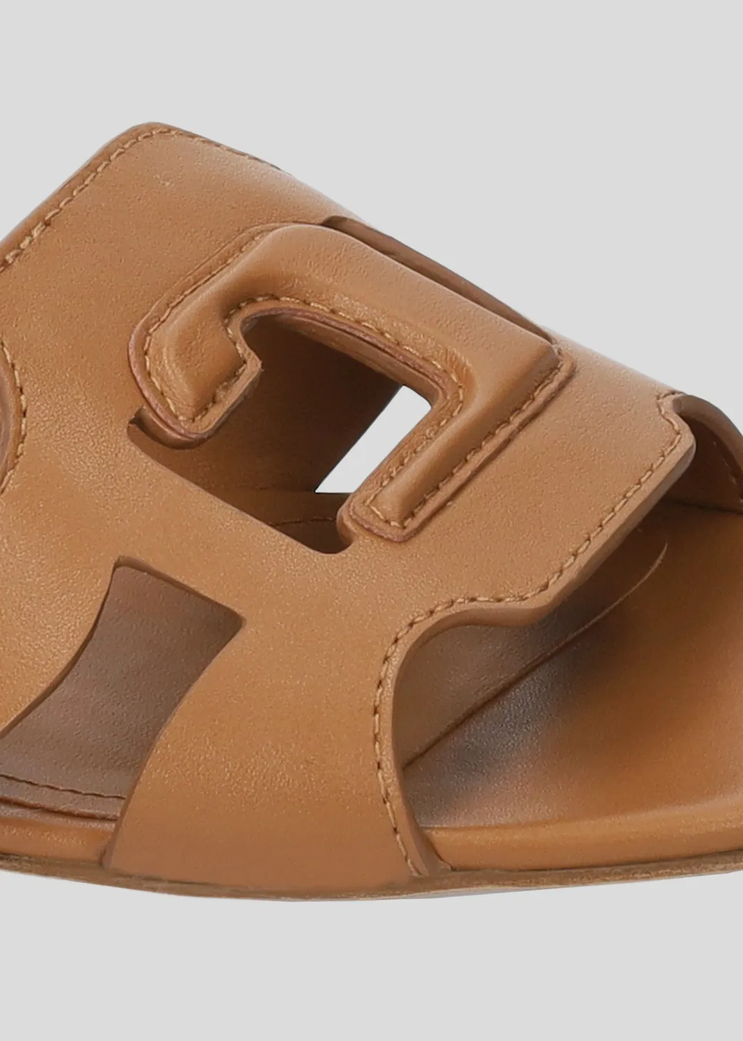 Lola Cruz Cuirine sandales plates cuir cuero