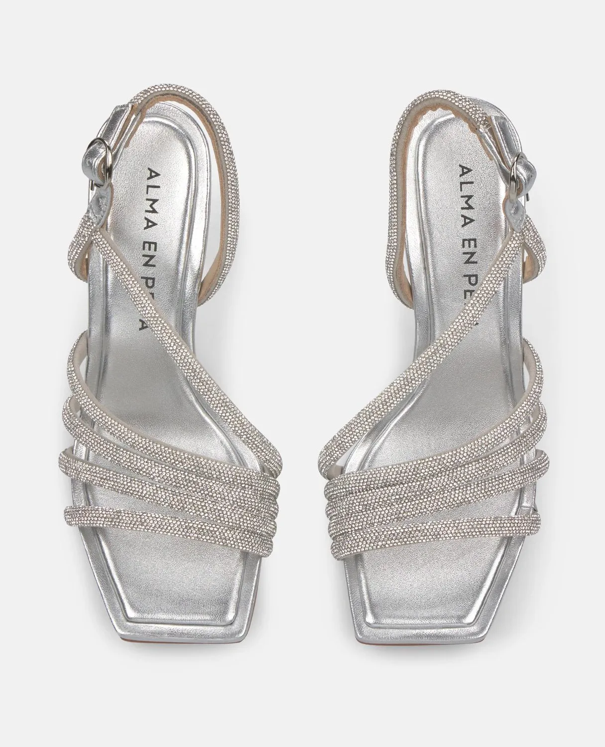 Alma en Pena V250837 sandales talon 9 cm argent strass