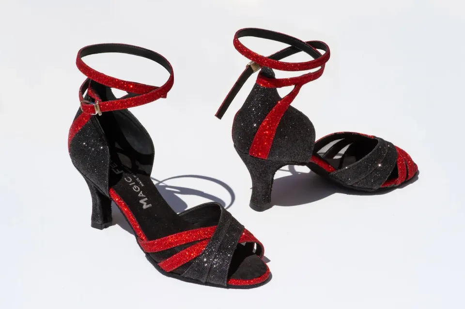 Magic Feet Megane chaussures danse latine parquet