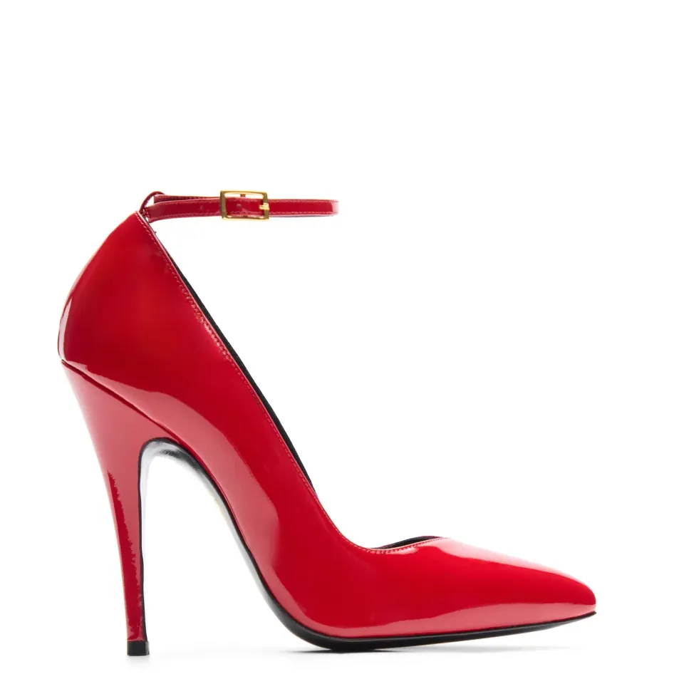Maison Ernest Go 120 escarpin rouge cuir vernis talon 12 cm