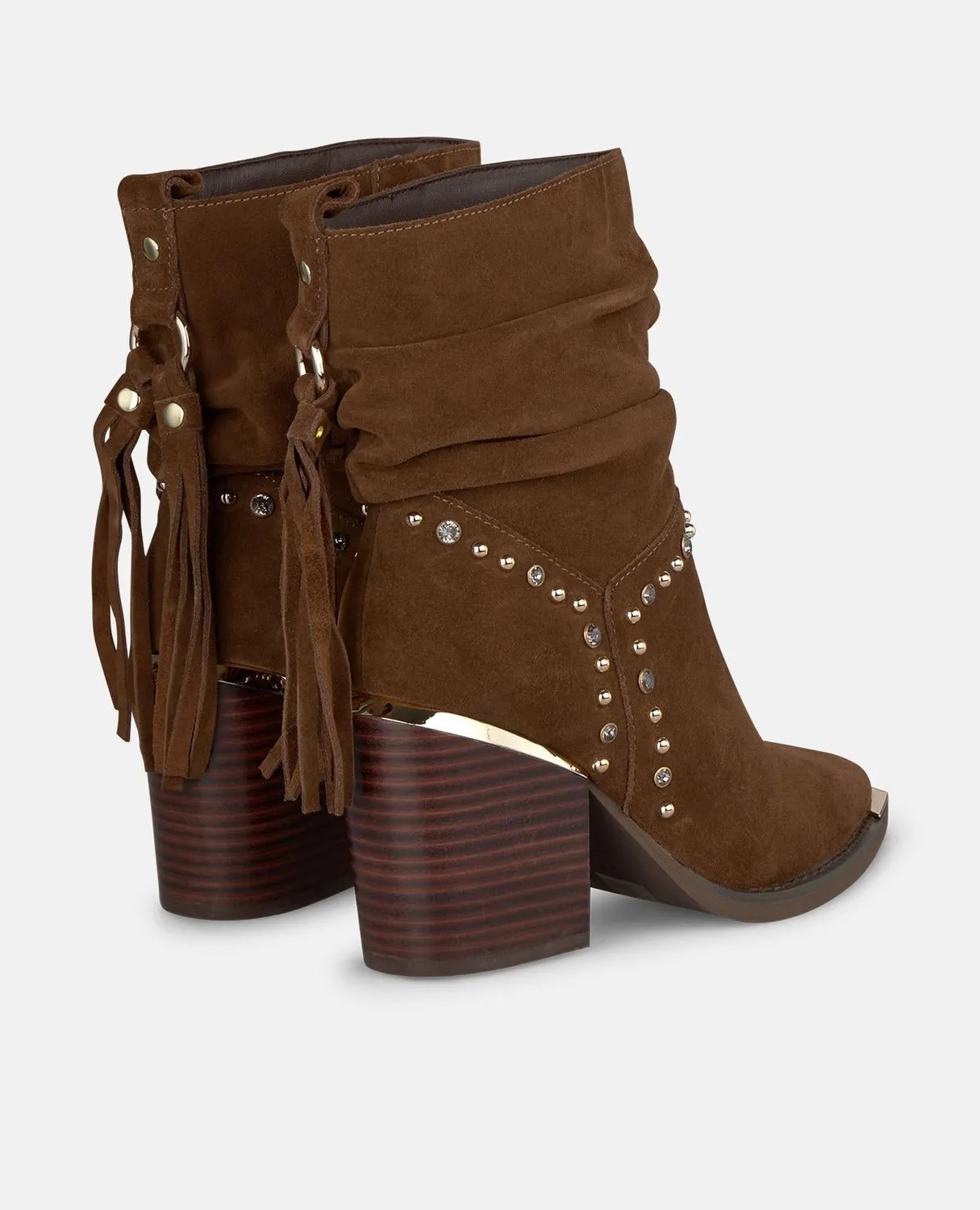 Alma en Pena I250834 bottines talon camel cuir