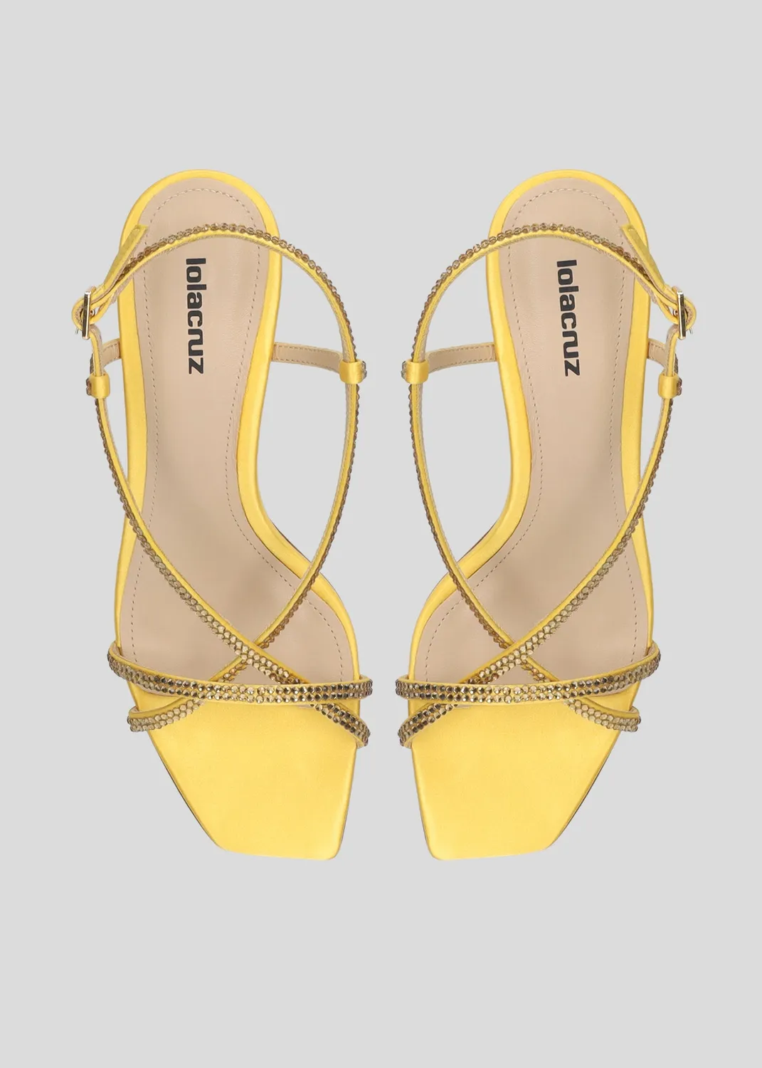 Lola Cruz Liberty 55 sandales jaune talon 5,5 cm
