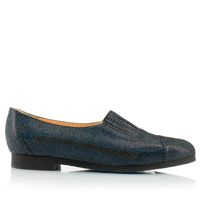 Bégum Paris Austral ballerine noir élastique talon 1,5 cm
