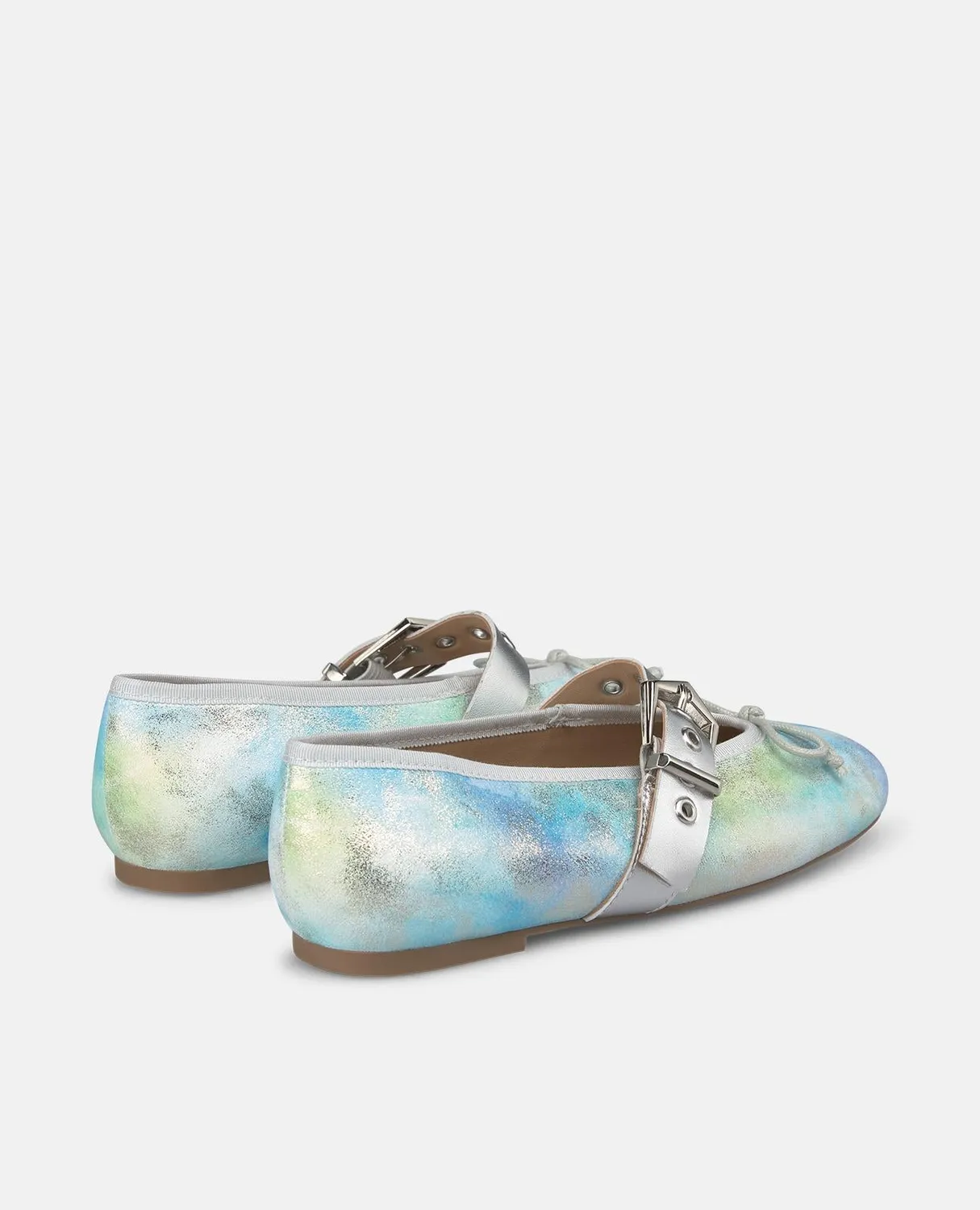 Alma en Pena V261300 ballerines bleu fantaisie plat