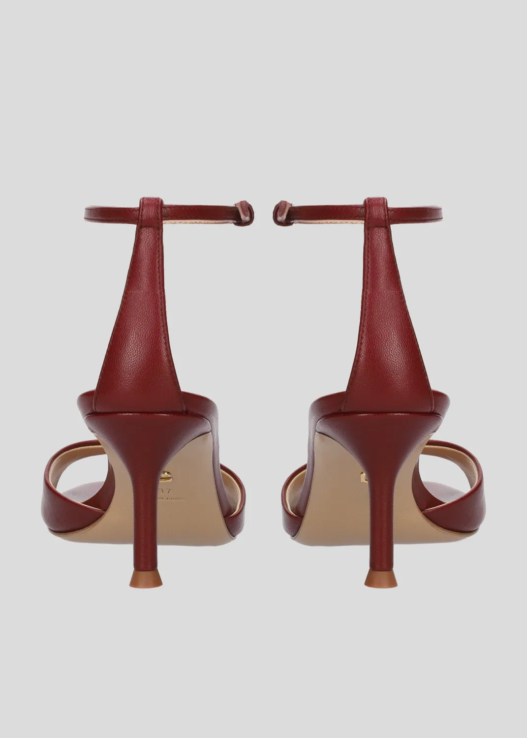 Lola Cruz Brandi Sandal 65 sandales bordeaux 6,5 cm