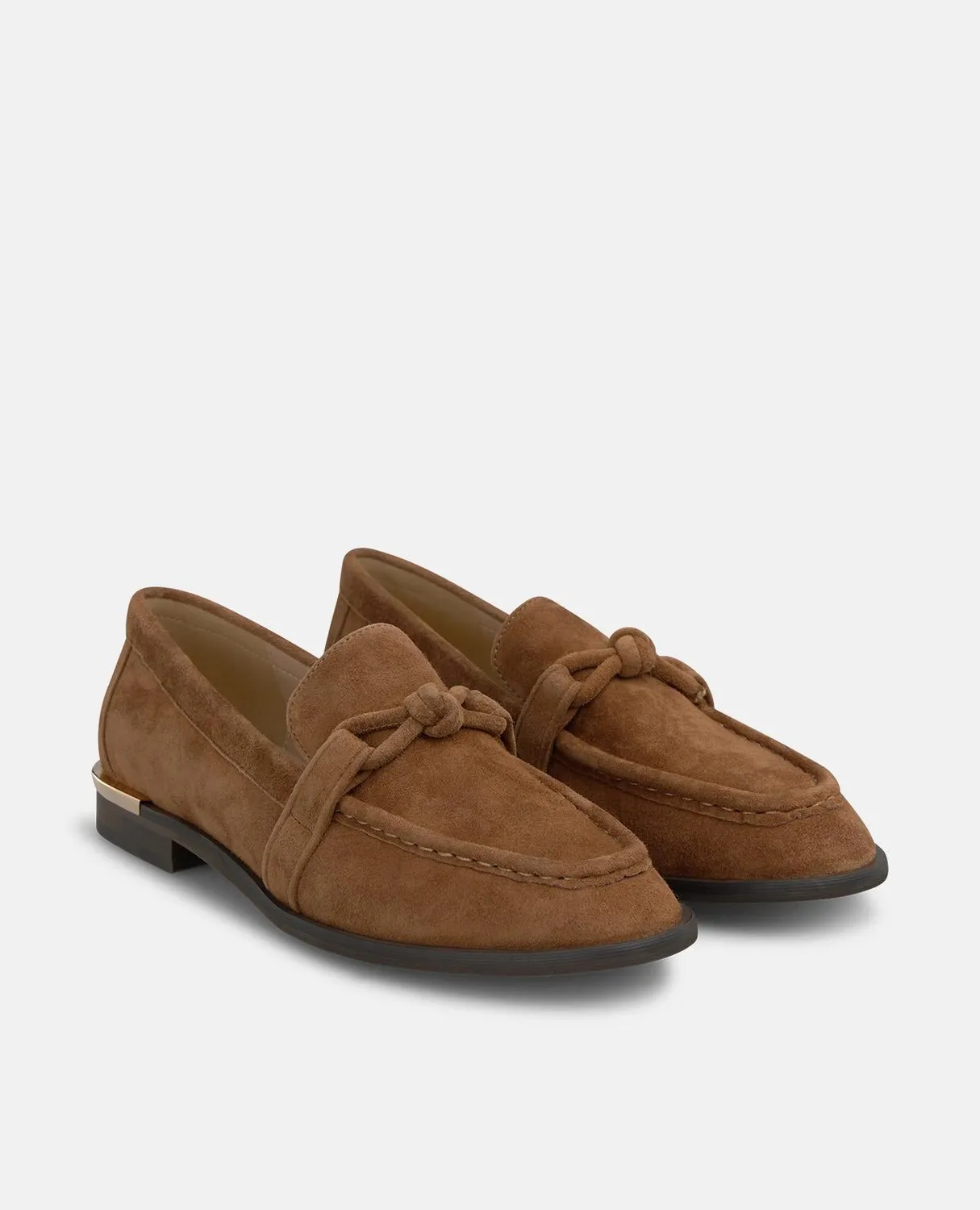 Alma en Pena I260123C mocassins marron daim plat