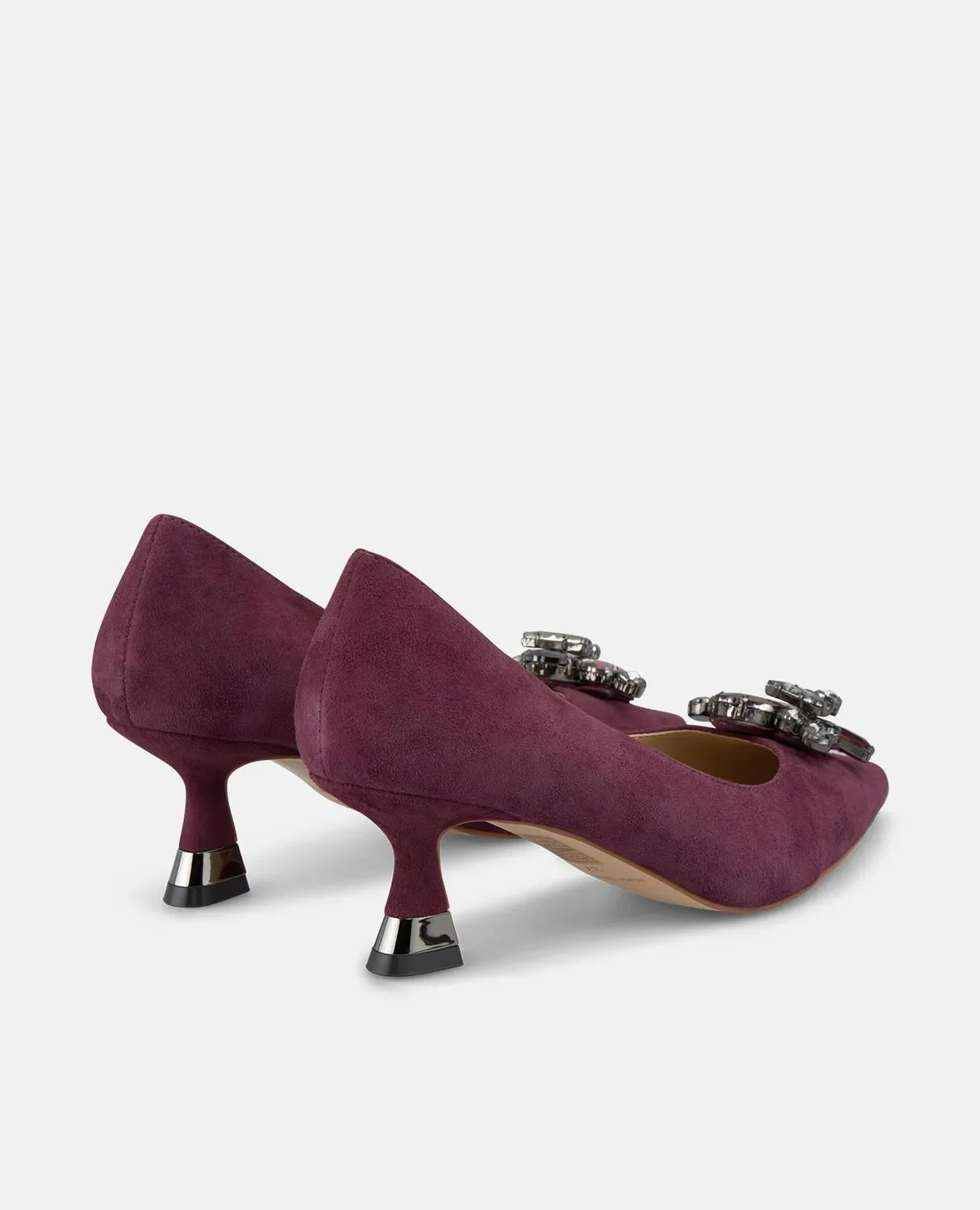 Alma en Pena I250518 escarpins bordeaux fleur talon 6 cm