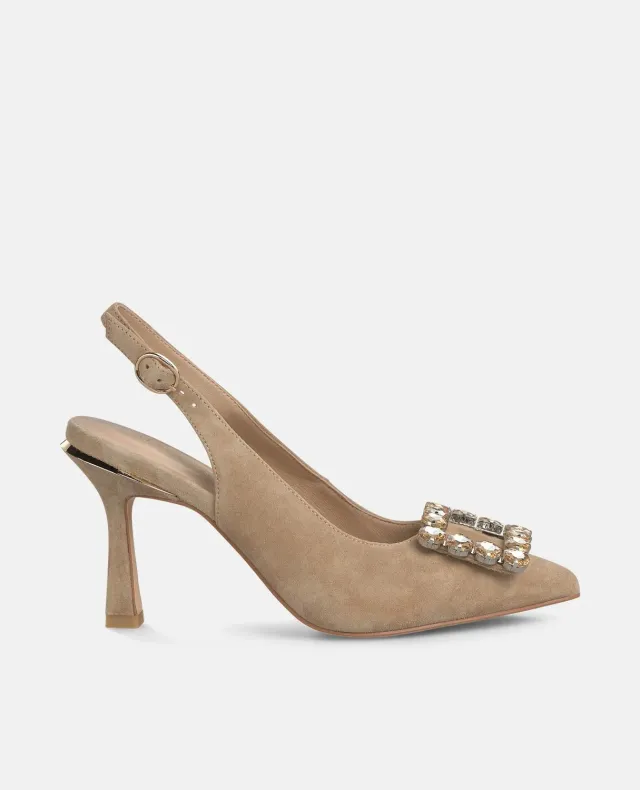Alma en Pena V262004 slingback sable suède talon 9 cm