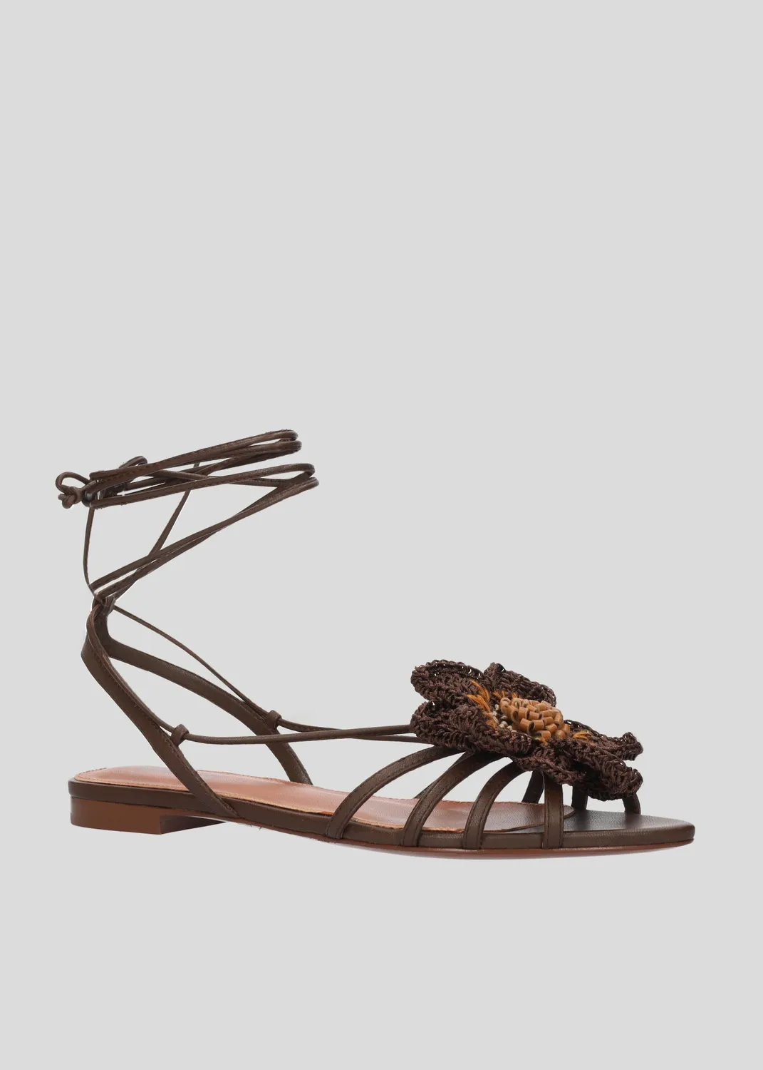 Lola Cruz Jazmin sandale plate marron 35-42