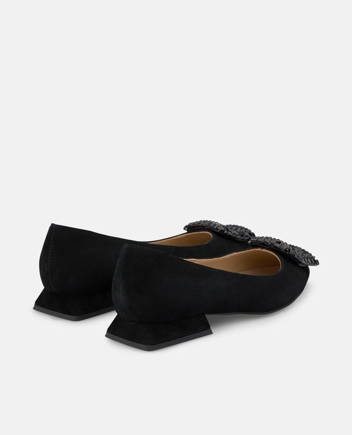 Alma en Pena I250130 ballerines noires cuir bout pointu 2 cm