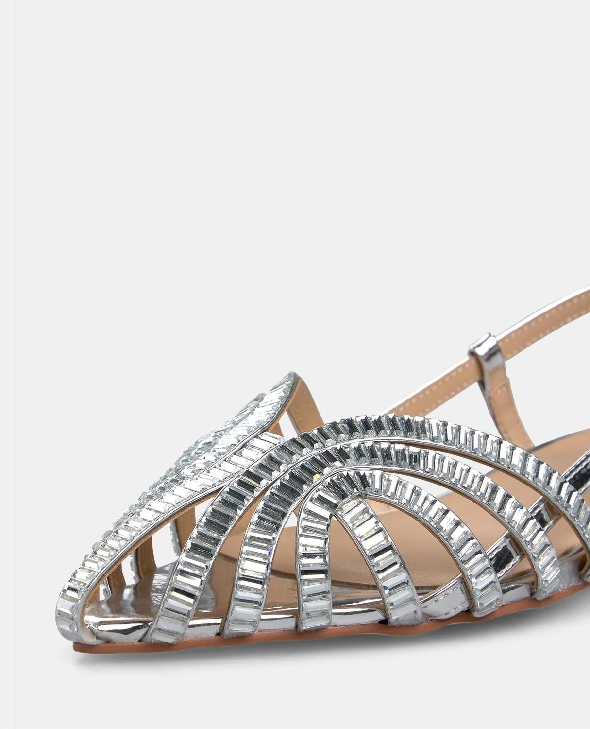 Alma en Pena V250493 sandales plates argent strass