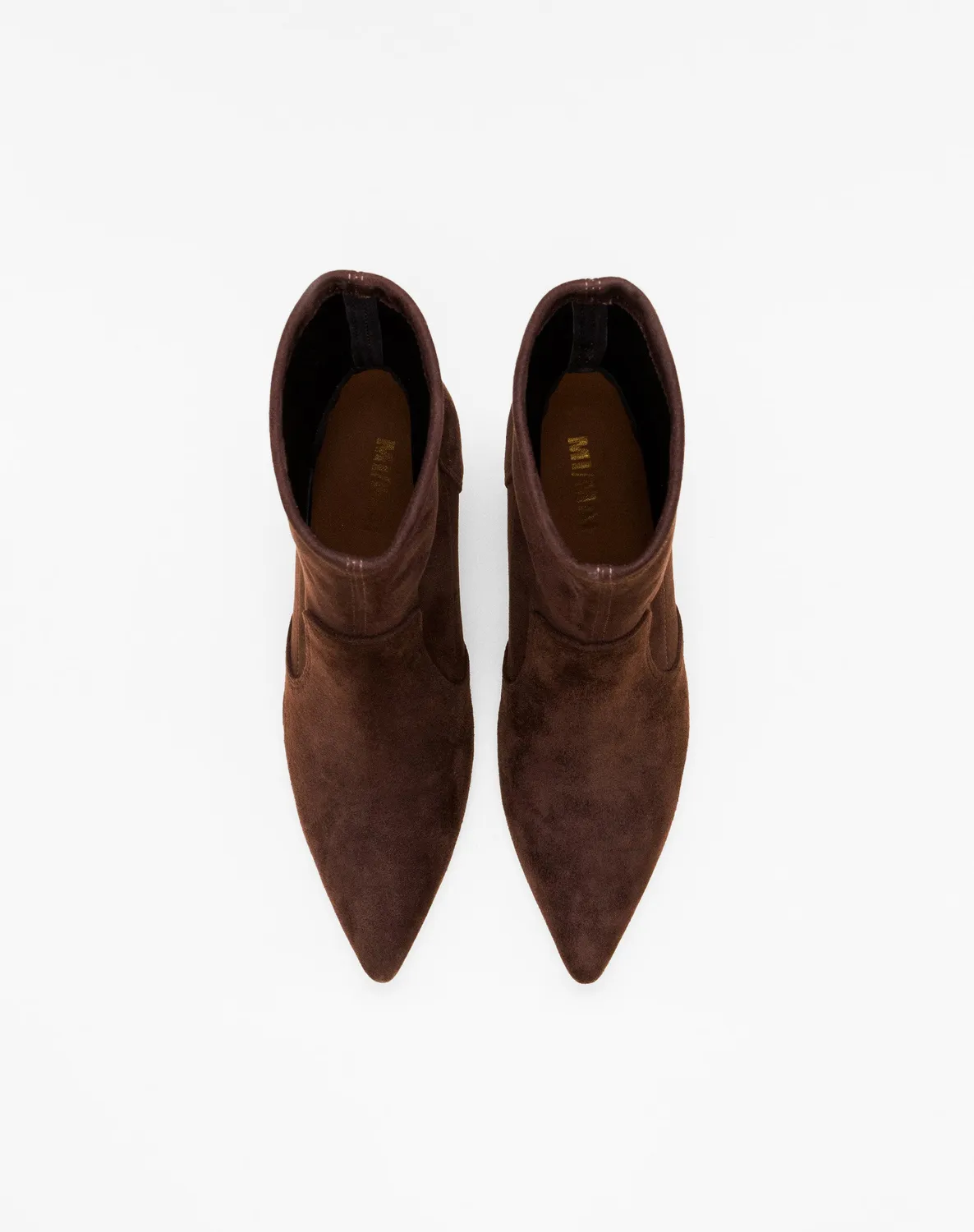 Mi/Mai Ophelia Chocolate bottines pointues talon chocolat