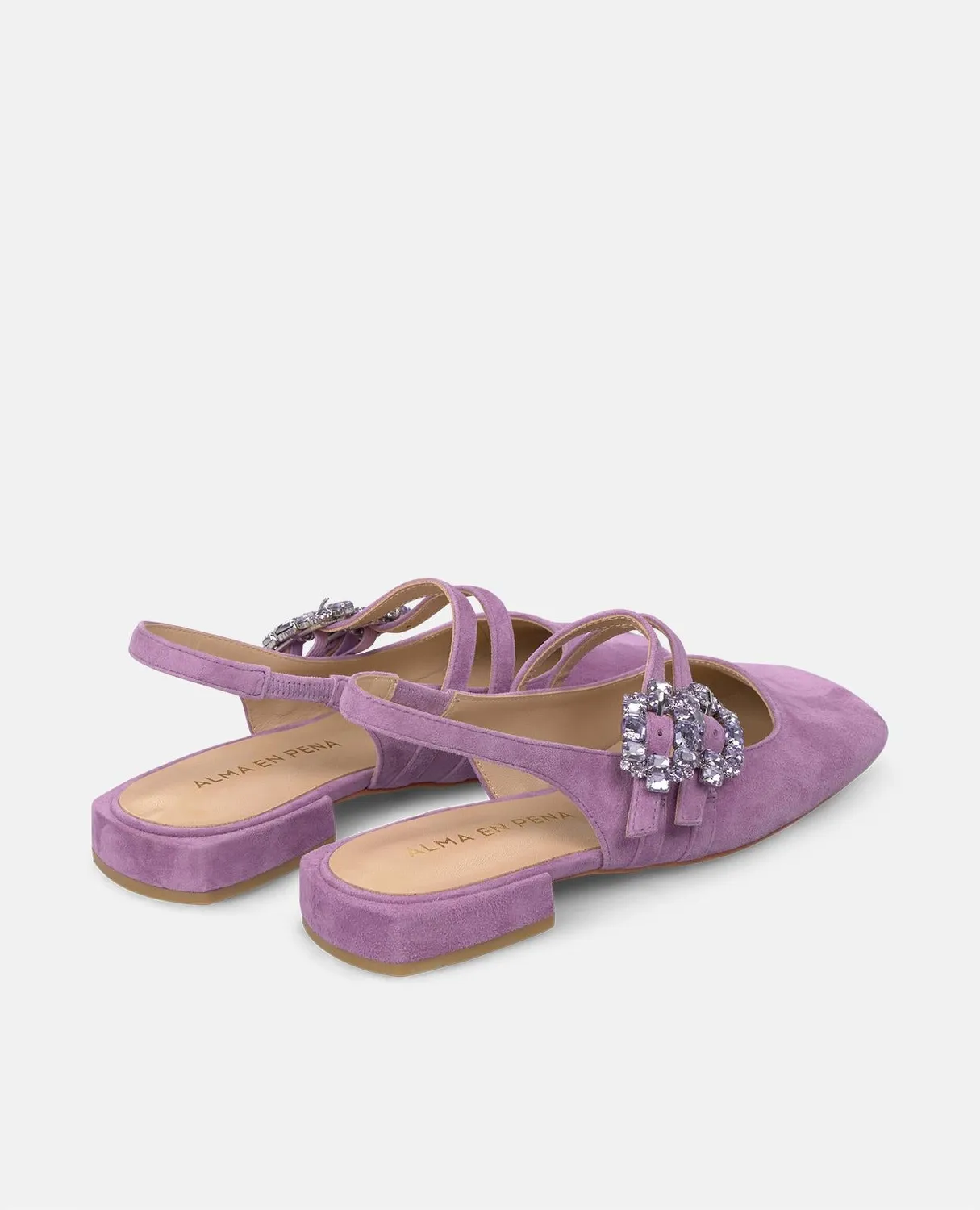 Alma en Pena V250501 ballerines violettes cuir plat