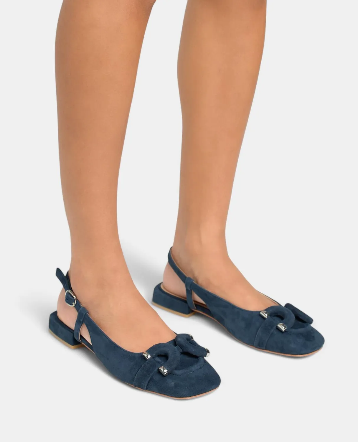 Alma en Pena V250503 ballerines bleu marine cuir 2 cm
