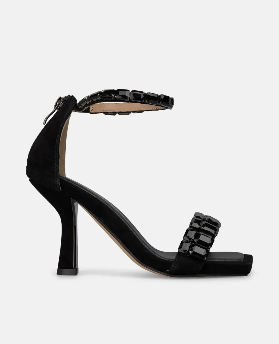 Alma en Pena I250081 sandales noires 9 cm strass