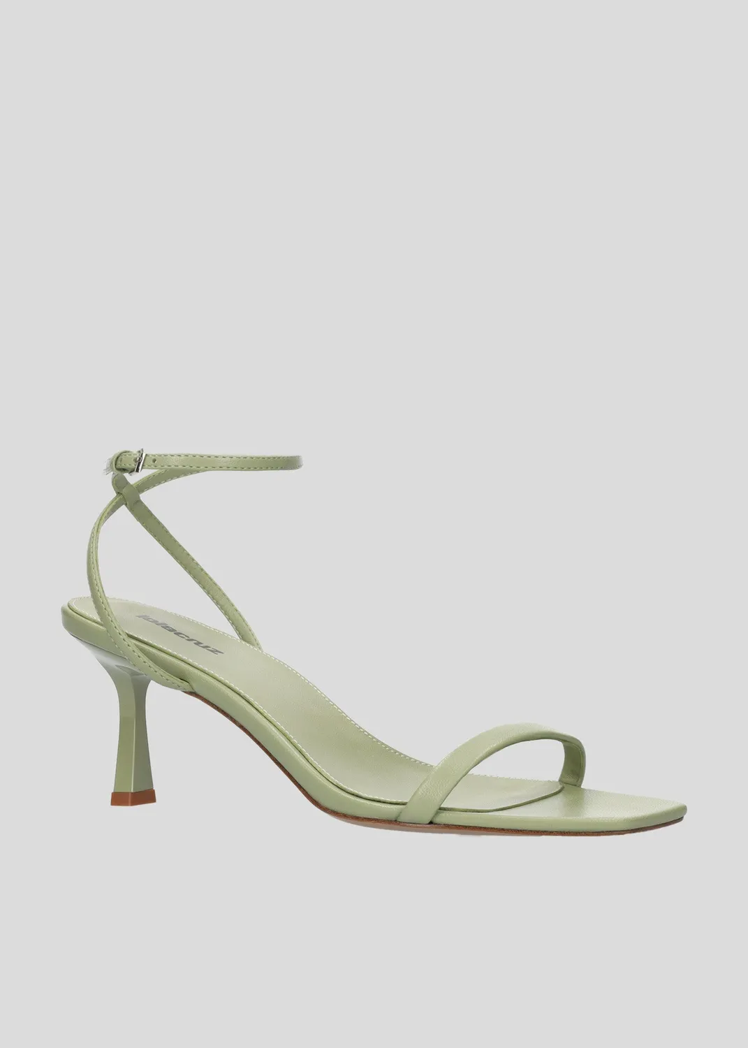 Lola Cruz Cecile 65 sandales talon vert aloe