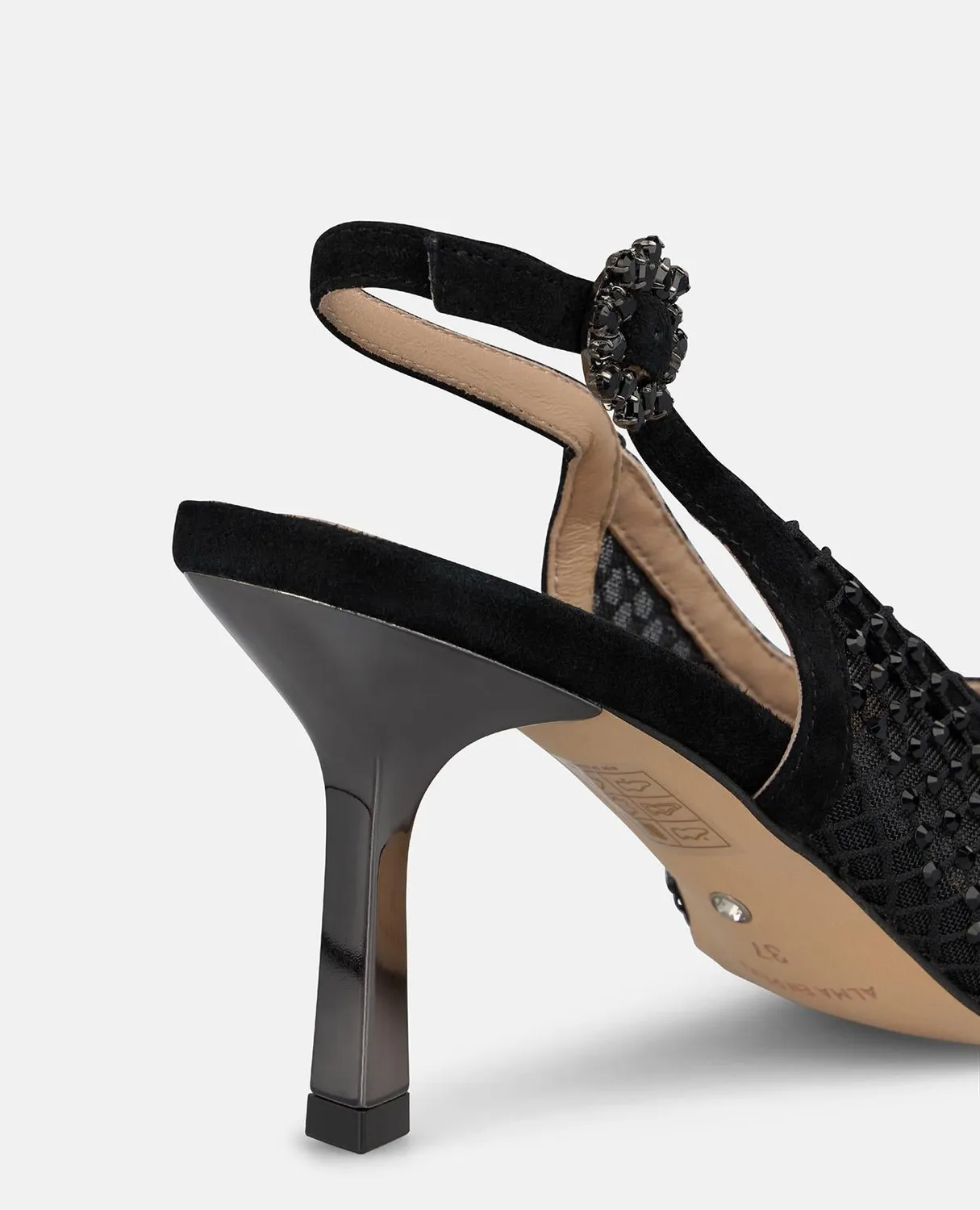 Alma en Pena I260270 escarpins maille noir talon 8 cm