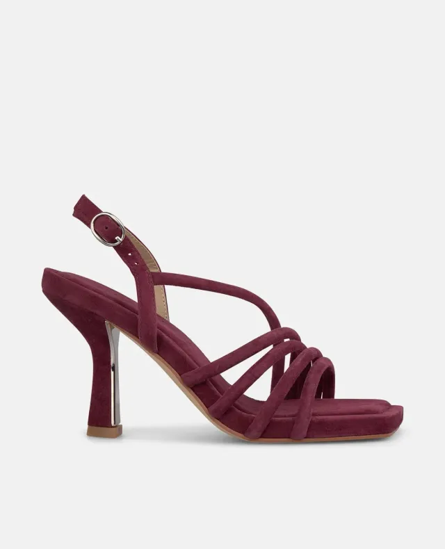 Alma en Pena V264001 sandales cuir bordeaux talon 9 cm