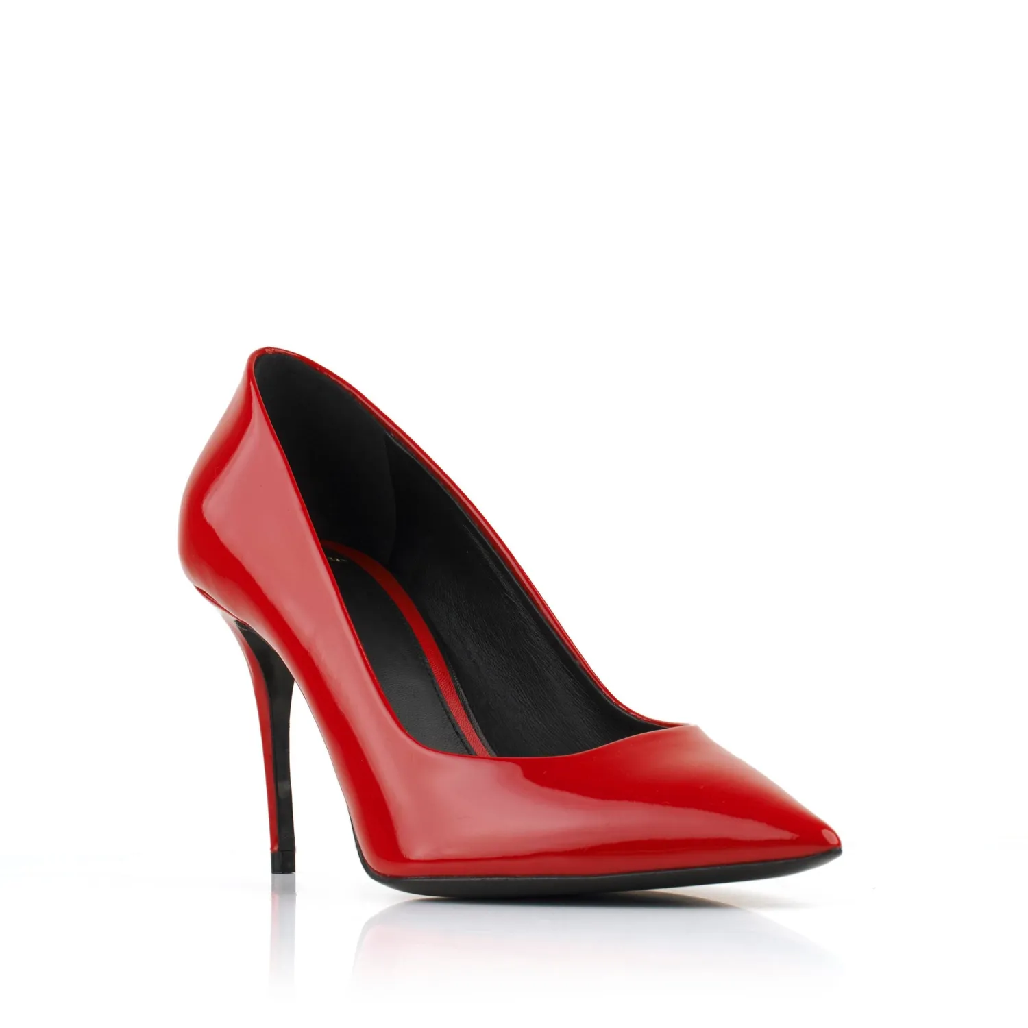 Maison Ernest Voltige 85 escarpins rouge cuir vernis