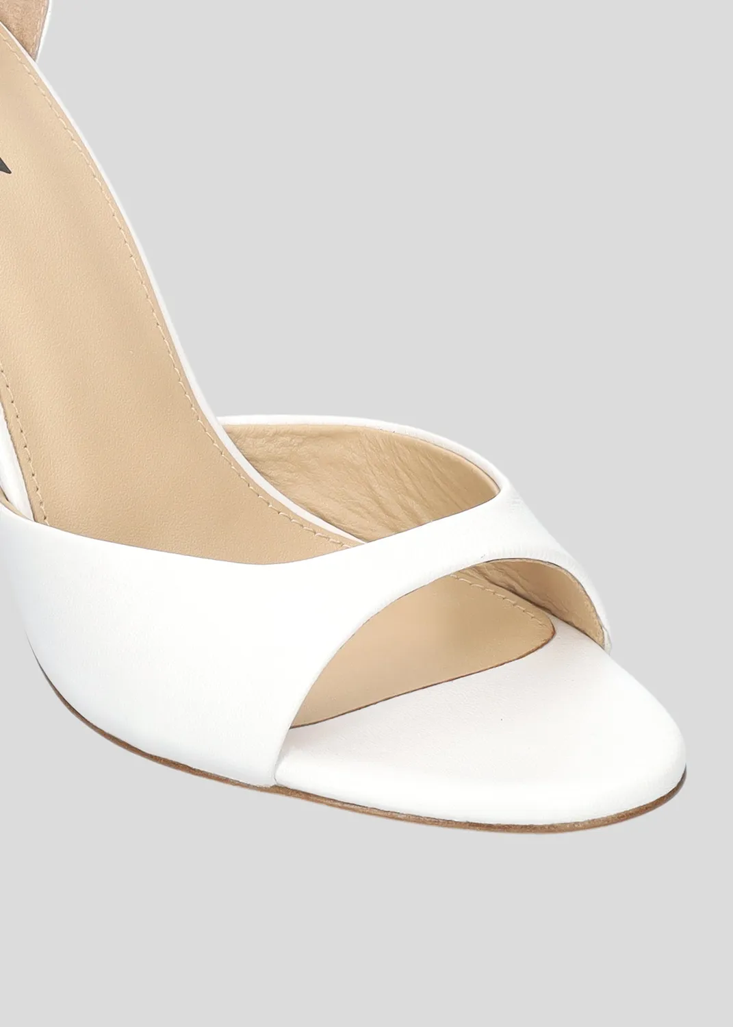 Lola Cruz Kumala 95 sandales à talons blanc