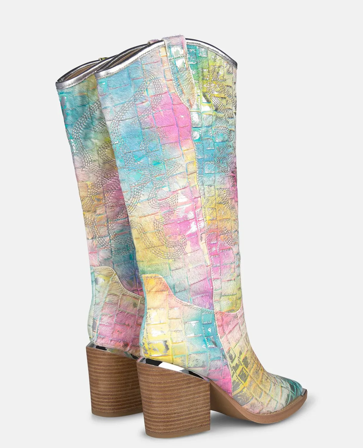 Alma en Pena V260108 bottes campera cuir multicolor 7 cm