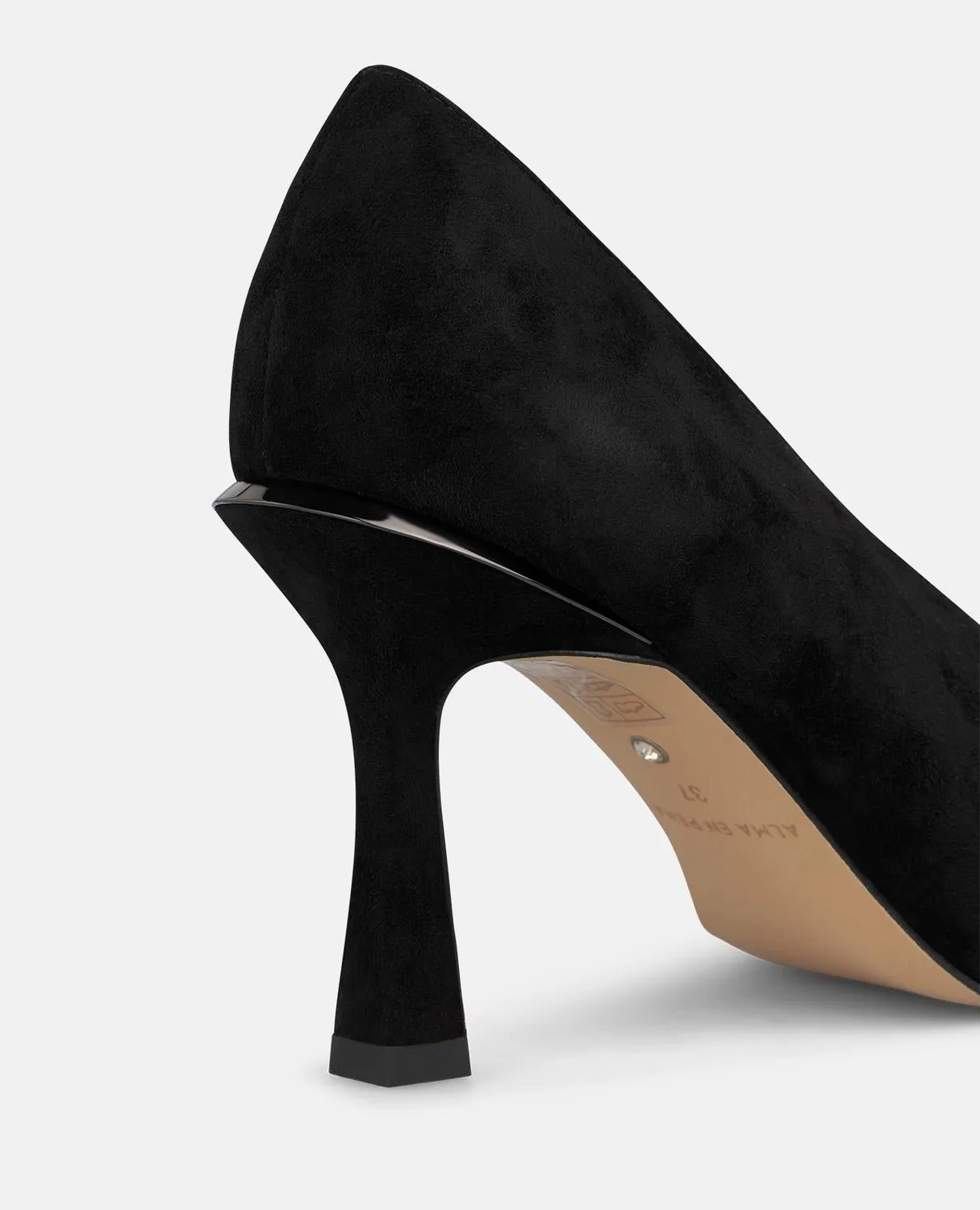 Alma en Pena I260246 escarpins cuir noir talon 8 cm