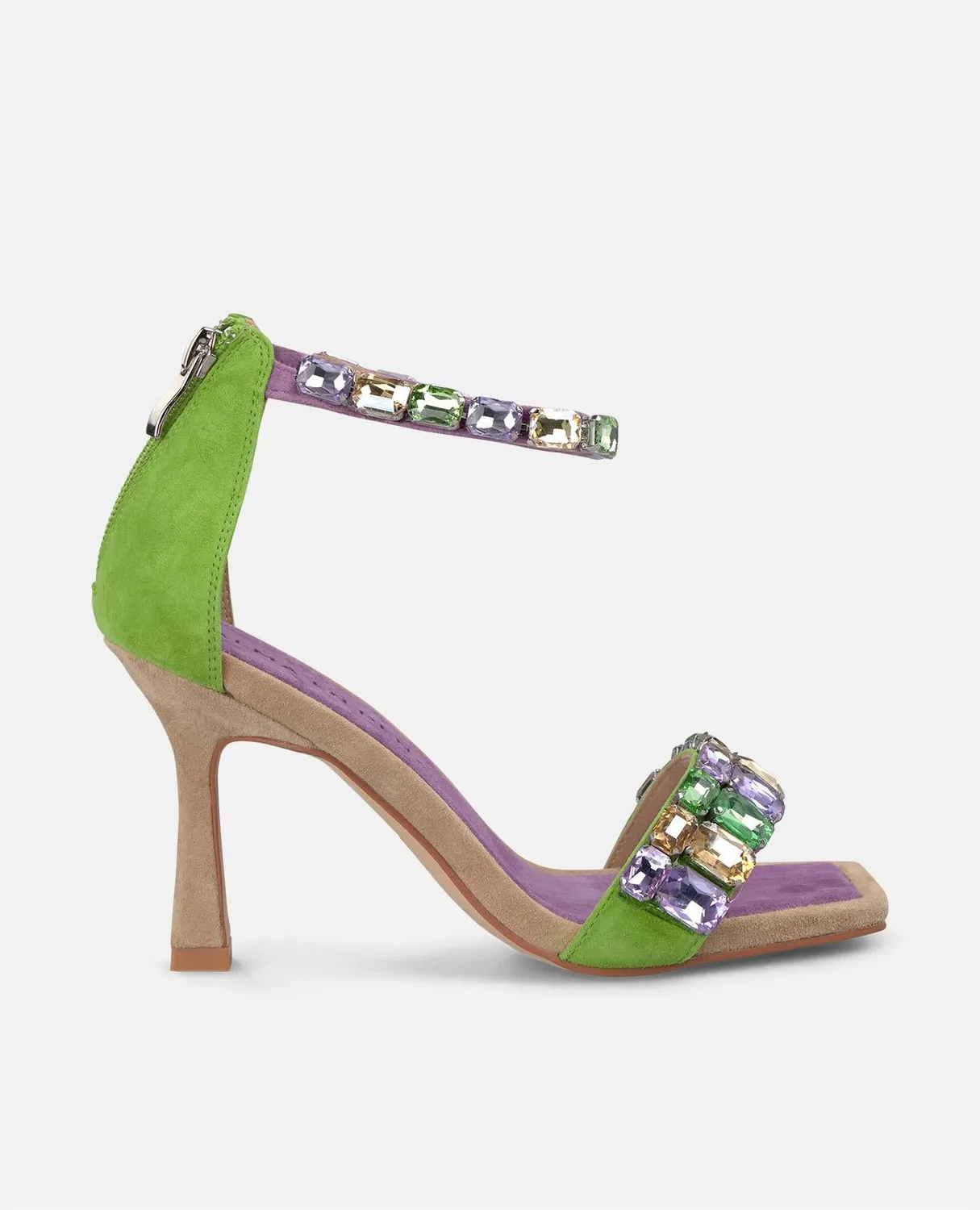 Alma en Pena V250834 sandales violet cuir 9 cm