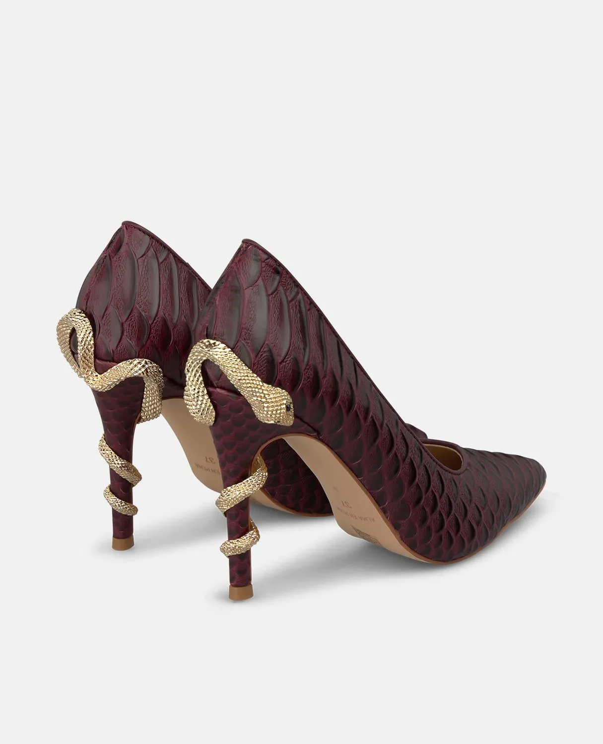Alma en Pena I260258C escarpins cuir bordeaux talon 10 cm