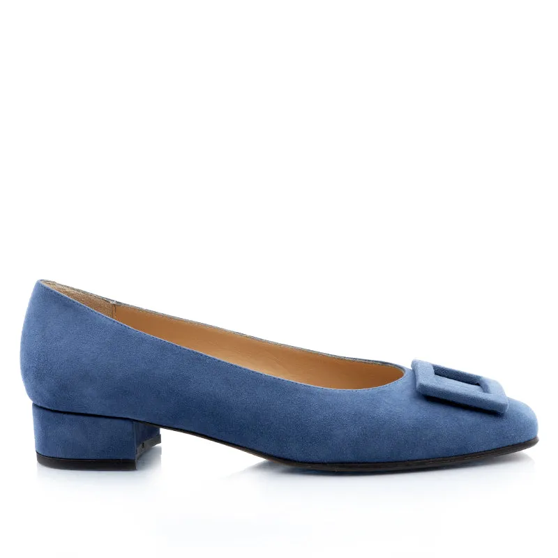 Bégum Paris Georgina escarpins bleu marine 2 cm
