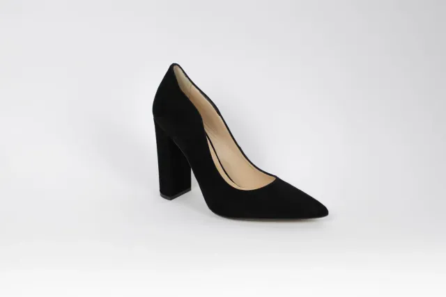 Matteo Pitti escarpin daim noir 10,5 cm