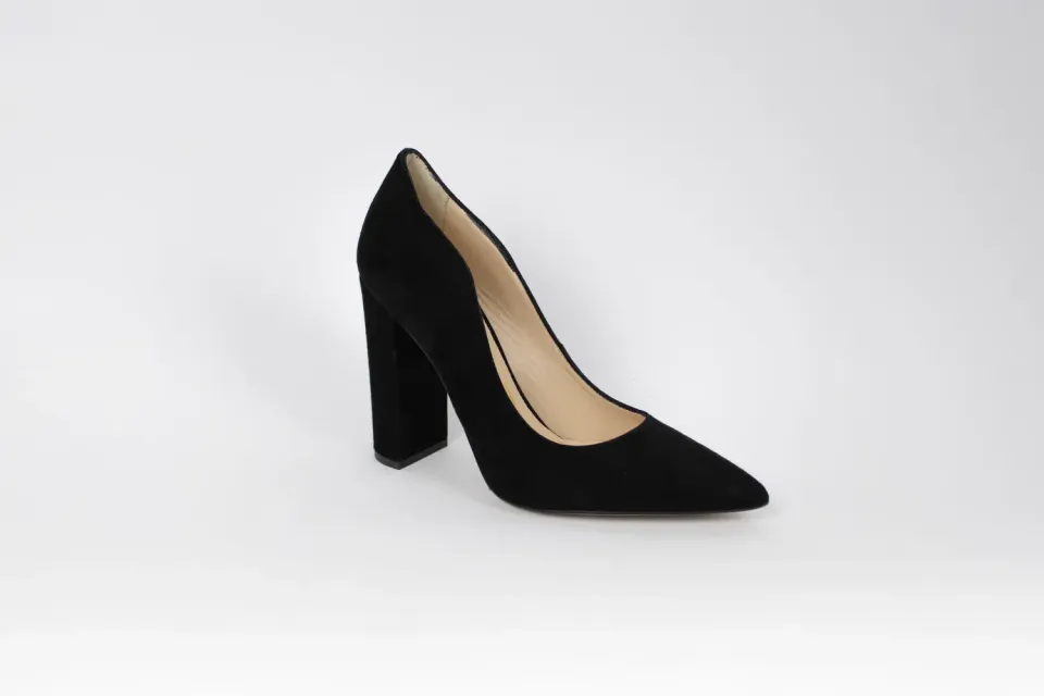 Matteo Pitti escarpin daim noir 10,5 cm