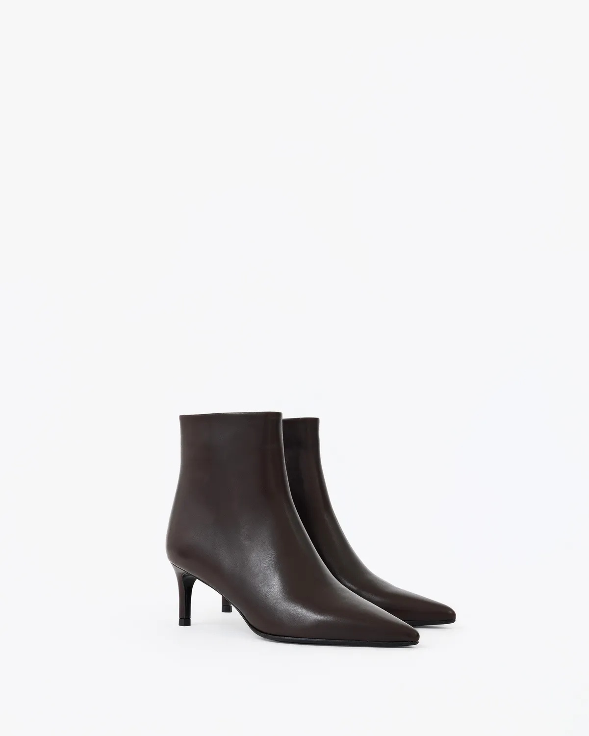 Mi/Mai Noura Low bottines chocolat veau talon 6 cm