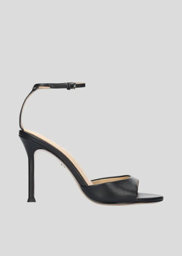 Lola Cruz Brandi sandale à talon noir 9,5 cm