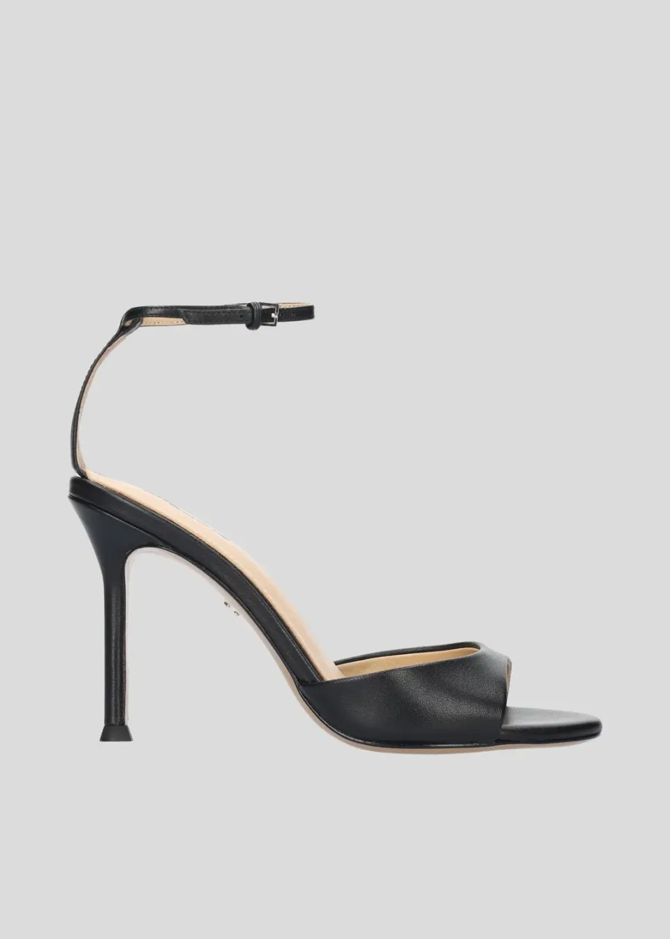 Lola Cruz Brandi sandale à talon noir 9,5 cm