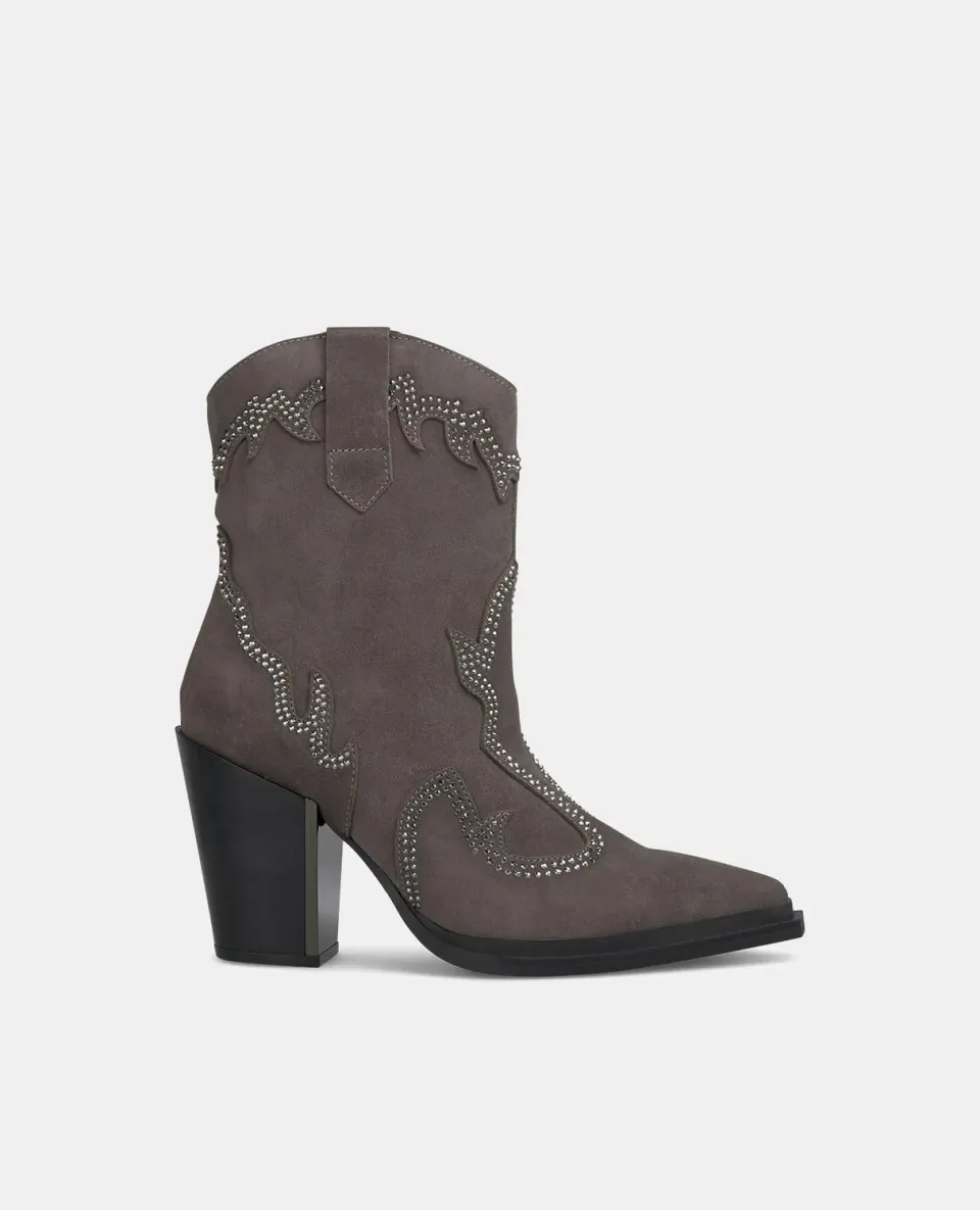 Alma en Pena I240562 bottines gris brillants talon 9,5 cm