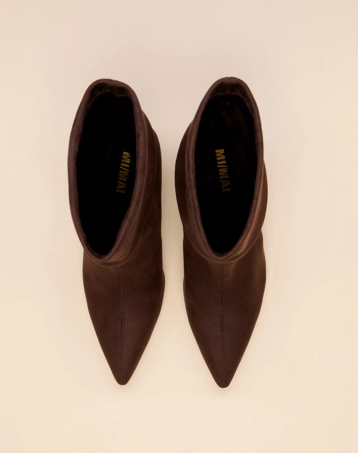Mi/Mai Zaha Chocolate bottines marron talon haut