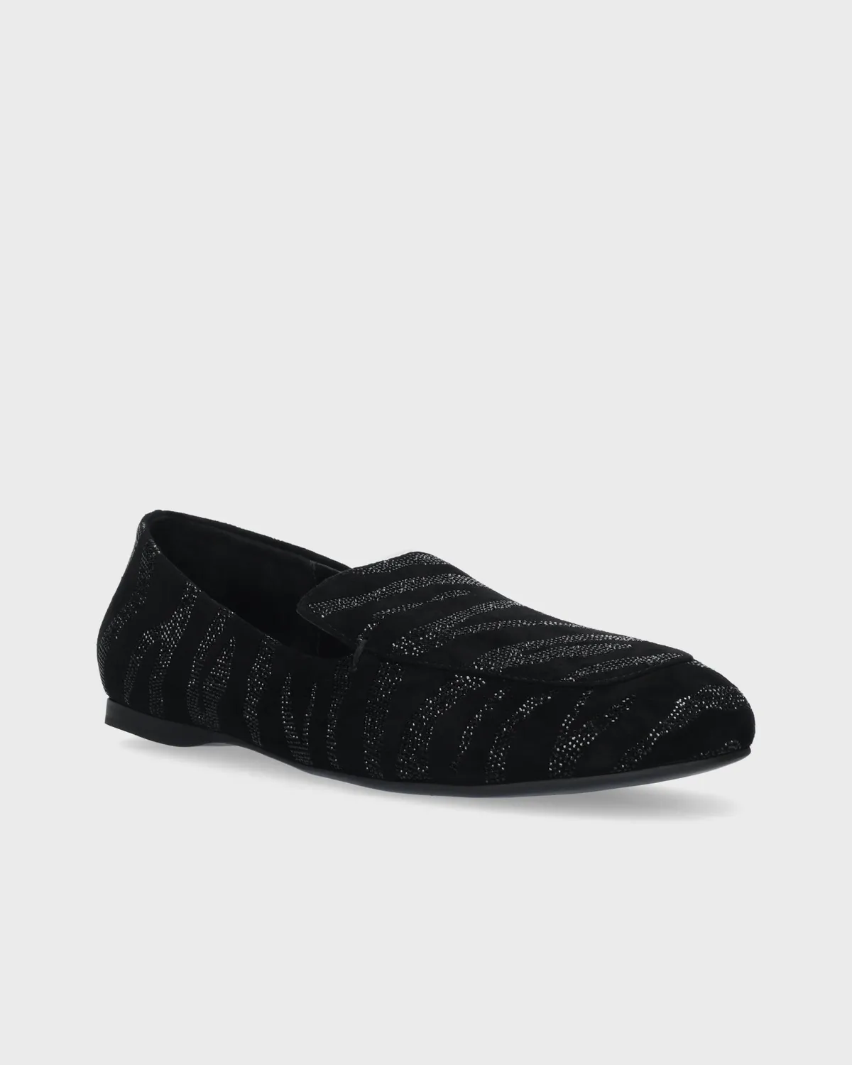 Lola Cruz Larissa mocassins noir cuir plat