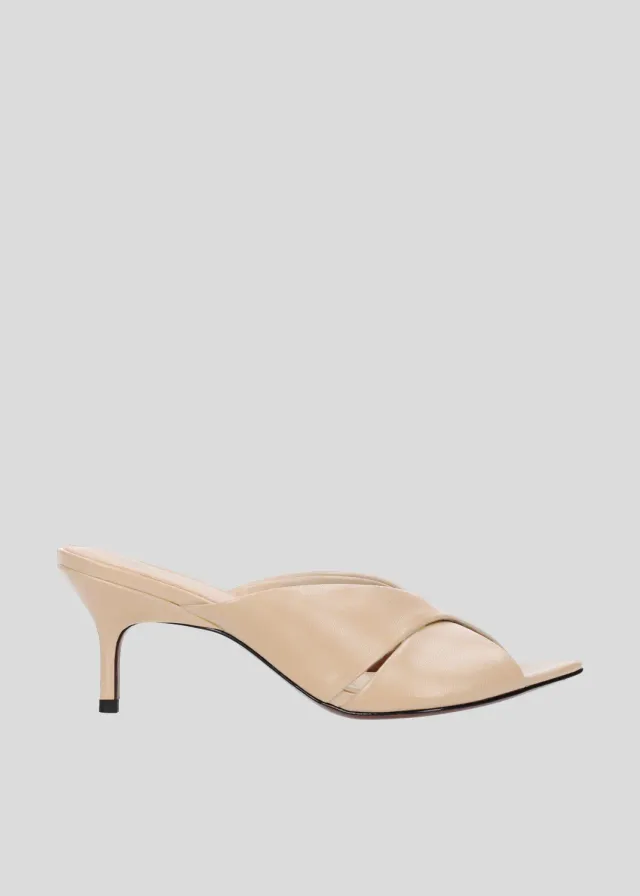 Lola Cruz Lena 65 mules beige talon 6,5 cm