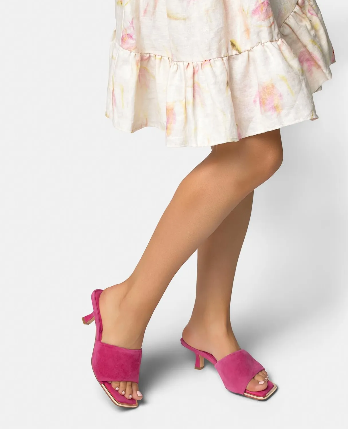 Alma en Pena V263286 sandales fuchsia cuir talon 5 cm