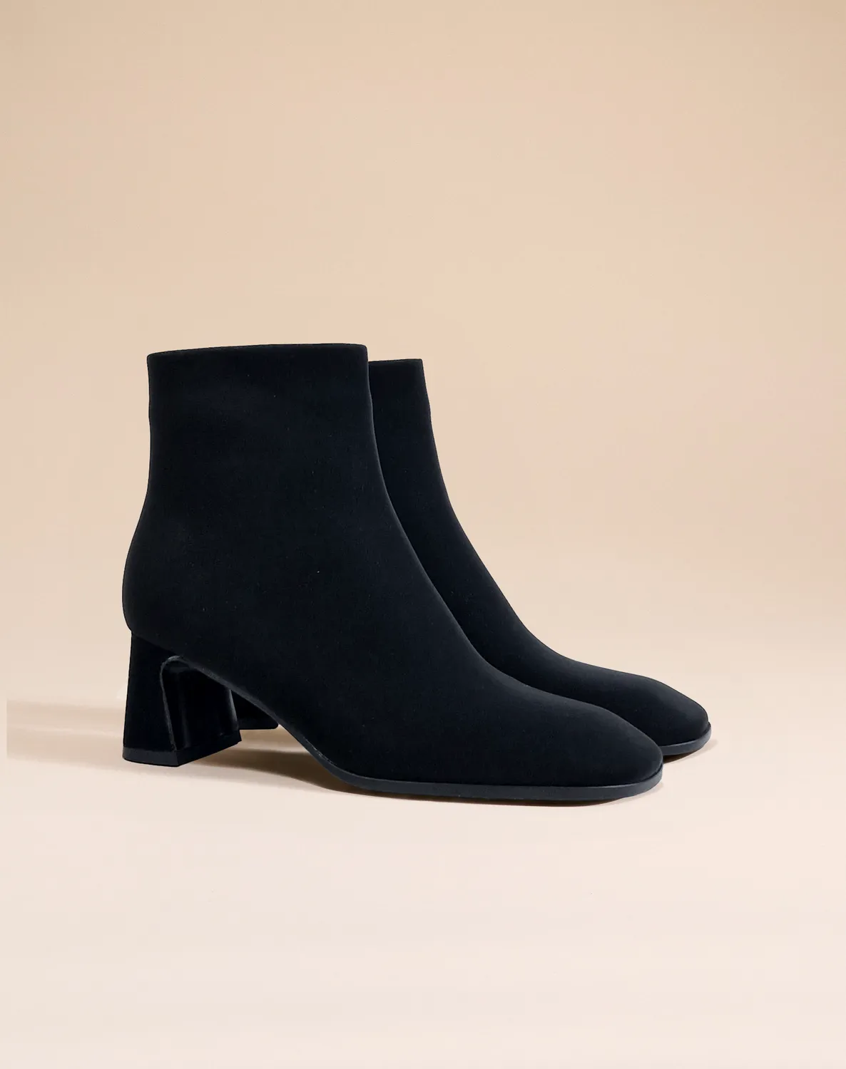 Mi/Mai Kruger Low Black Mat bottines cuir talon 5 cm