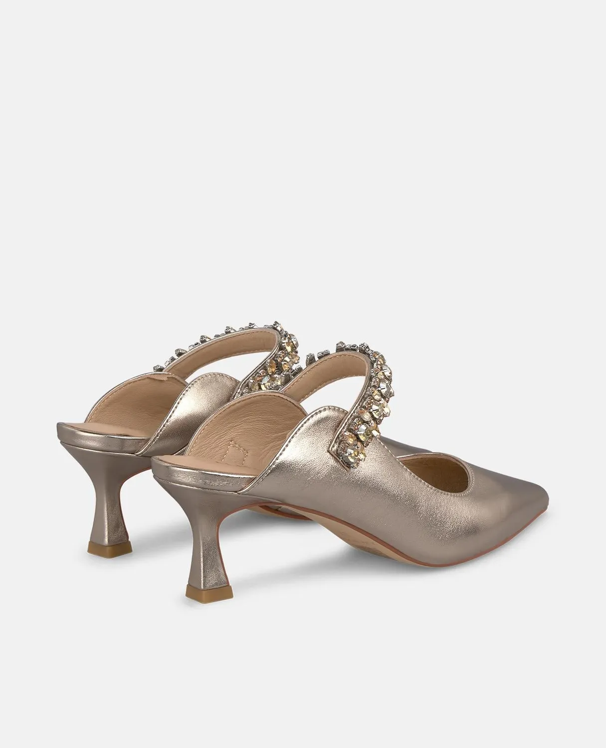 Alma en Pena I250508 escarpins bronze cuir talon 6 cm