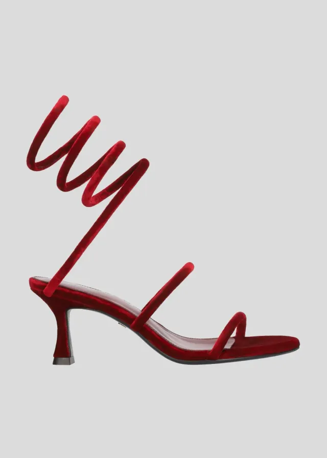Lola Cruz Greta Sandals 65 sandales scarlet 6,5 cm