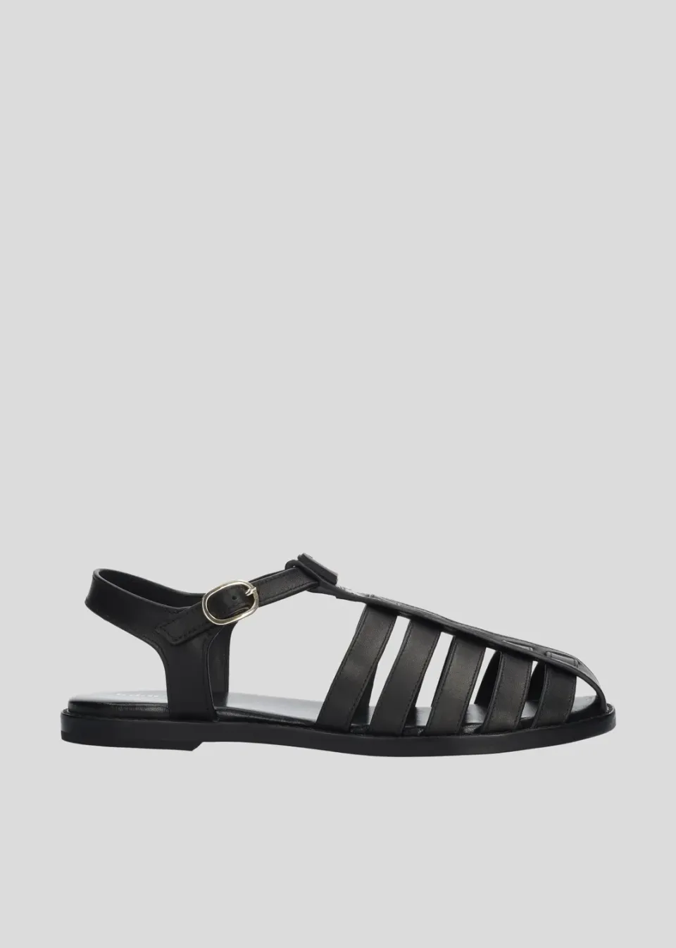 Lola Cruz Devon Flats Sandales plates Noir