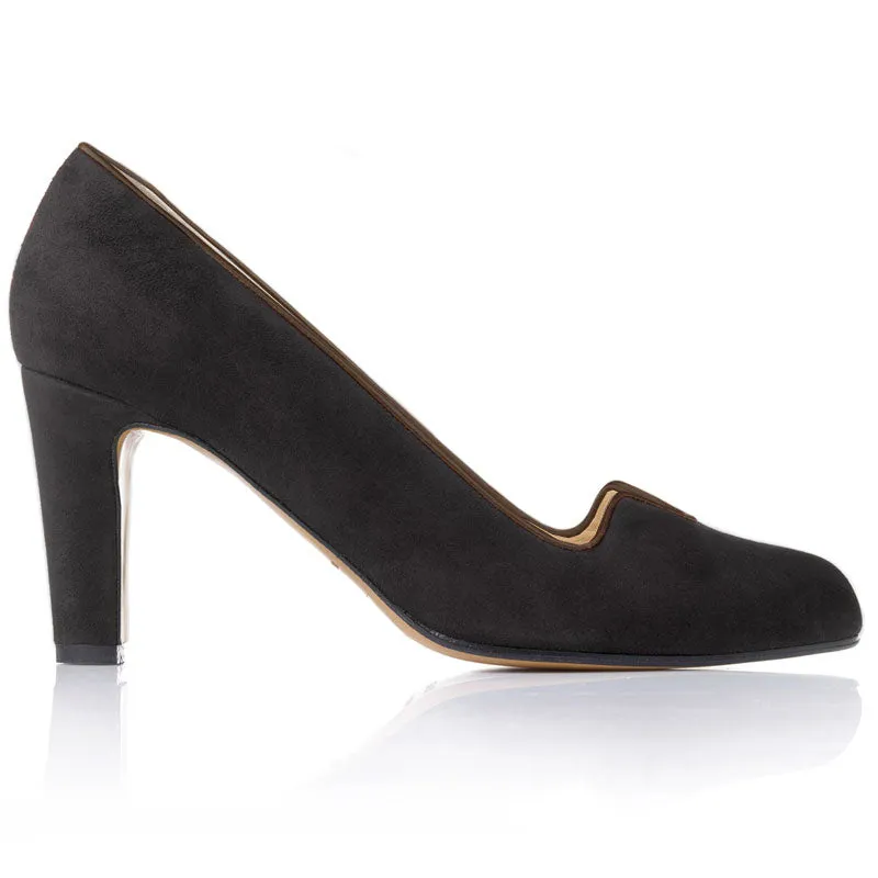 Bégum Paris Vancouver escarpin noir velours talon 7 cm