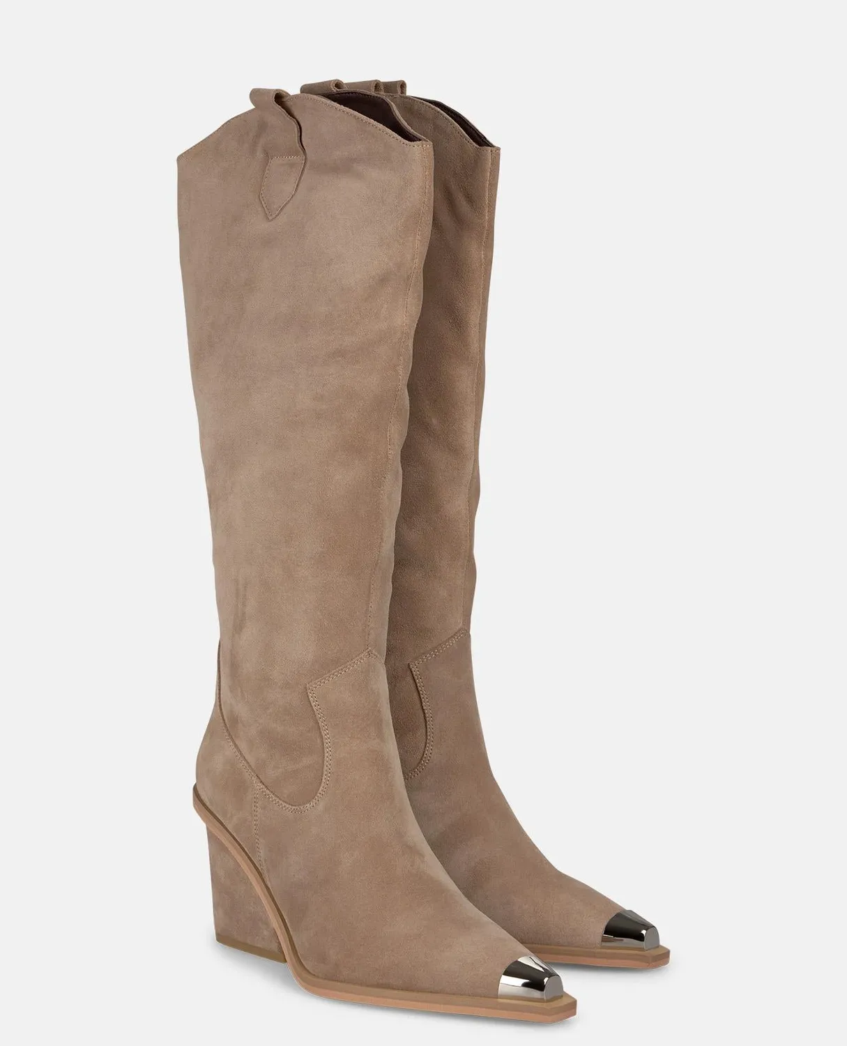 Alma en Pena I250896 bottes à talon vison cuir