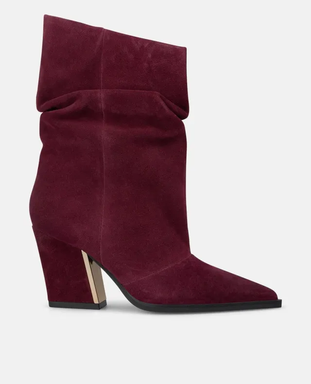 Alma en Pena I260756 bottines bordeaux daim talon 4cm
