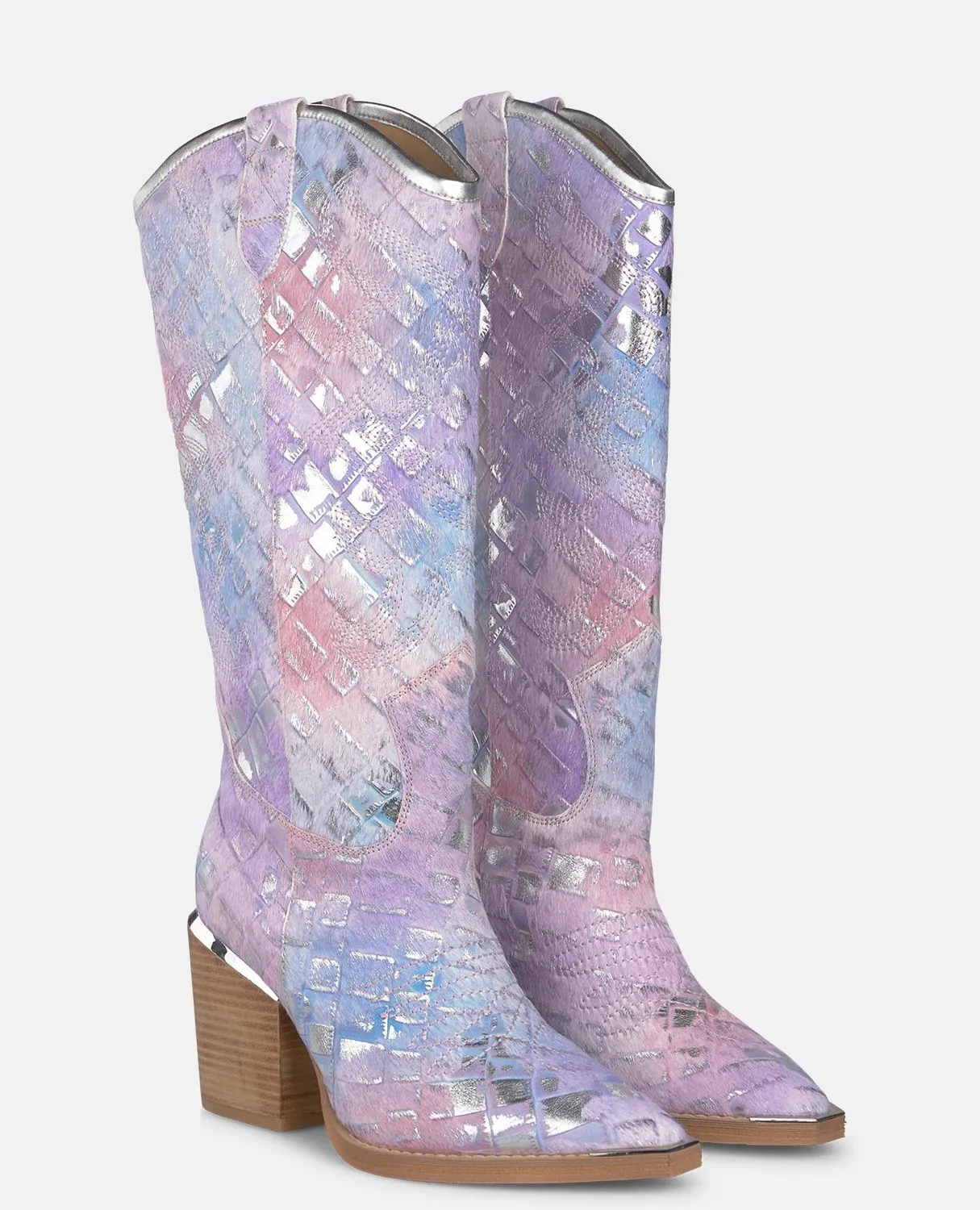 Alma en Pena V250100 botte cowboy violet talon 8,5 cm