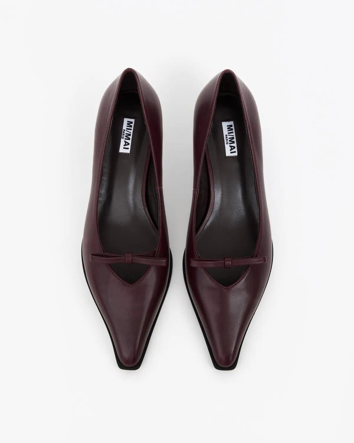 Mi/Mai Preston Burgundy escarpins bordeaux nœud