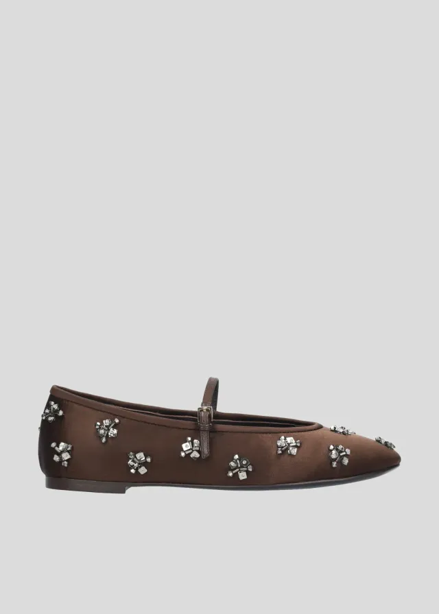 Lola Cruz Nivea ballerines chocolat 35-42