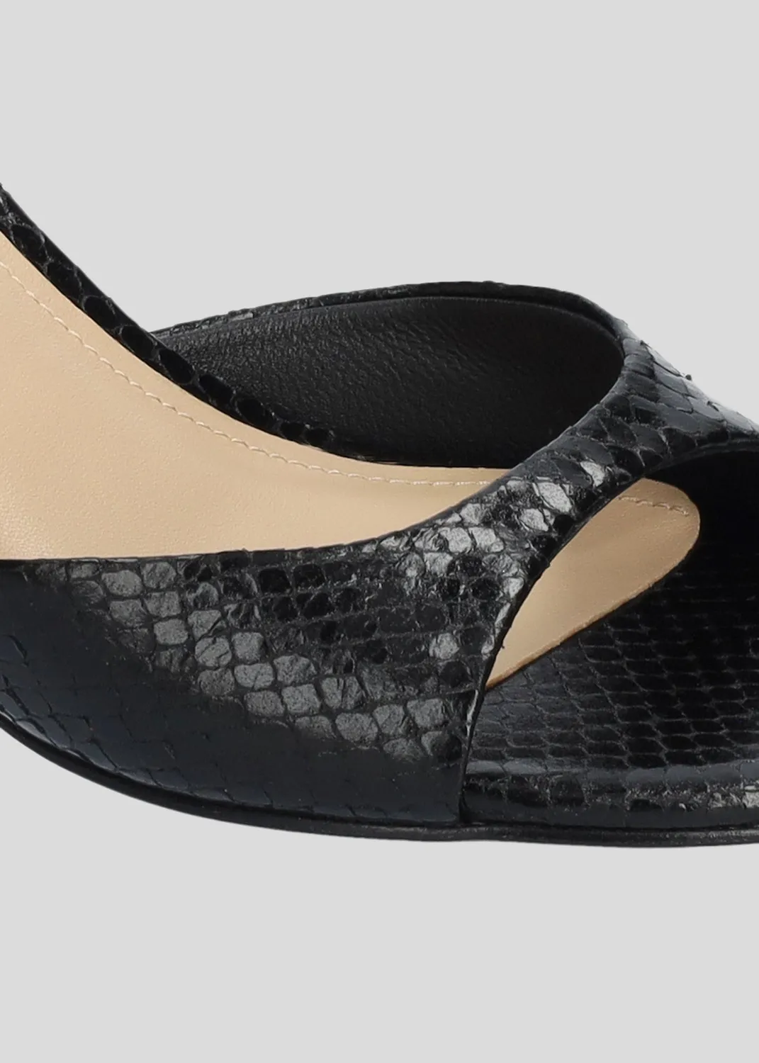 Lola Cruz Kumala 65 sandales à talon noir 6,5 cm
